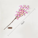 kunst plant/tak met licht paars phalaenopsis - extra leuk voor kertsmis - tak licht enkele 20 lichten (vaas niet inbegrepen)