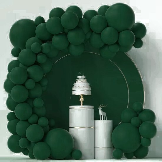 86-delige Macaron Ballonnenset -Ballonnenboog- Feest/ Party-Verjaardag-jubileum-Decoratie-donkergroen