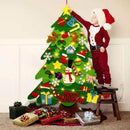 Vilten kerstboom set - DIY kerstdecoratie - 32 stuks - groen - vilt