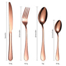 24-delig Luxe Regenboog Bestek Set - RVS - Voor 6 Personen - Familieset - Luxe