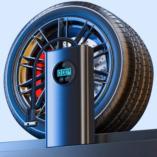 Draadloze elektrische autoluchtpomp voor in de auto, grensoverschrijdende verpakking/opladen [digitaal display] Alles-in-één oplader