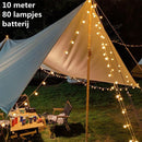 Xtraworks- Sfeervolle Decoratieve Lamp voor Buiten en binnen- 10m met 80 Lampjes - Energiezuinig en Warm Licht voor het Hele Jaar