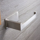 Toiletrolhouder zonder boren - Zelfklevend - RVS - Met plakstrip-- zilver