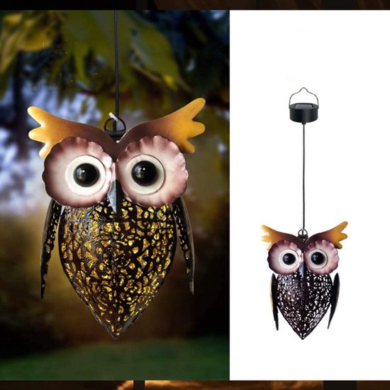 Xtraworks -Solar uil Lantaarns voor Tuin- tuindecoratie-IP65