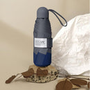 Opvouwbare Paraplu -Windproof- zonnescherm UV-SPF 50+compact en draagbaar- Extra sterk - marineblauw