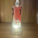 6-delige kerstdecoratie LED-kaarsenset - Sneeuwman & Kerstman motieven- Kerstcadeau - 6,5*18,5cm