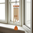 Waterdichte aluminium windgong voor buiten, goudkleurig, 65 cm lang