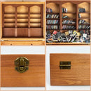 Angst Boekenplank – Houten Miniatuur Display (10×12×7 cm)