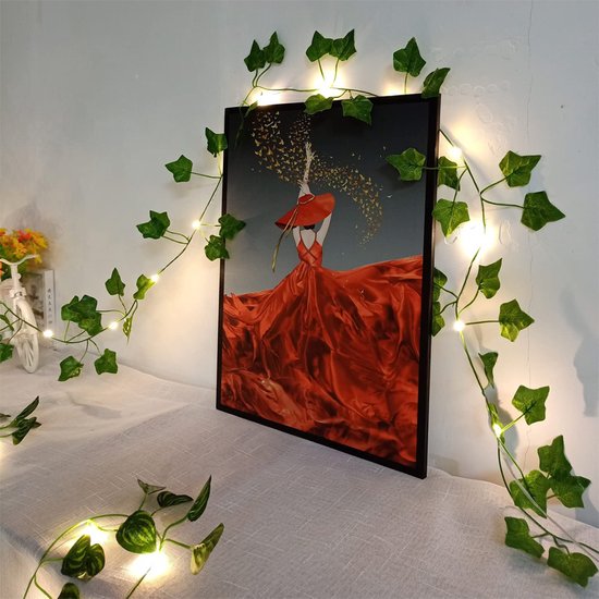 Esdoornblad Lichtslinger Zonne-energie 10m 100 Lichtjes