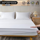 Matrashoes - Ademend & Antibacterieel - Waterdicht - Bescherm uw matras tegen vloeistoffen & allergieën-200*200 wit