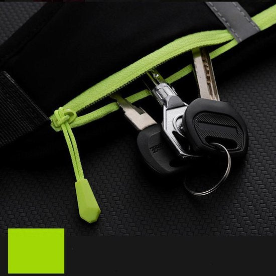 Waterafstotende Heuptas - Verstelbaar, Reflecterend, Zwart/G