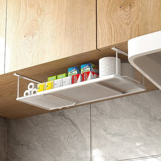 Uittrekbaar Metalen Opbergrek 38-70 cm - Wit