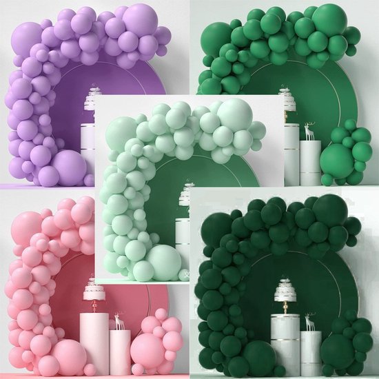 86-delige Macaron Ballonnenset -Ballonnenboog- Feest/ Party-Verjaardag-jubileum-Decoratie-donkergroen