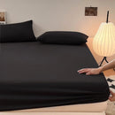 Tweepersoons Matrashoes - Ademend & Antibacterieel - Waterdicht - Bescherm uw matras tegen vloeistoffen & allergieën200*200+30CM -zwart