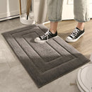 Absorberende Badmat Deurmat - Verdikt & Antislip - Grijs 40x60cm | Luxe Huishoudtapijt voor Badkamer & Hal