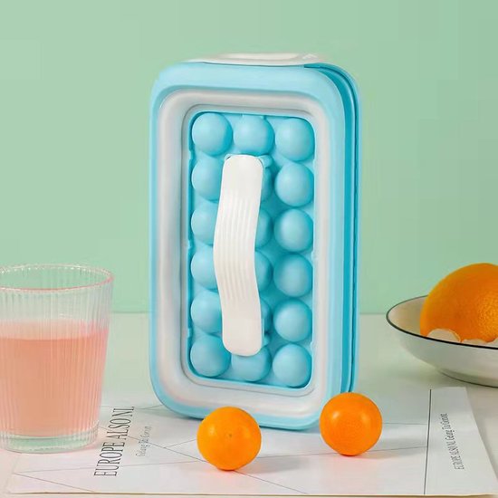 duurzame ijsblokjesvorm -ijsblokjes maker -36 ijsblokjes vorm-hemelsblauw