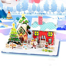 3D Kersthuis Puzzel – Winterse Magie en Educatief Speelplezi