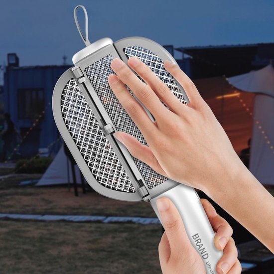 Unikorf 2-in-1 Muggenzapper USB, 1200mAh, UV-lamp, wit/grijs