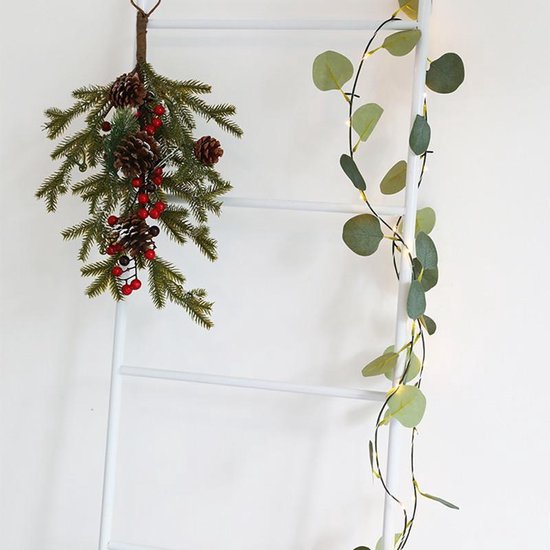 led lichtstring/lichtsnoer eucalyptusbladeren wijnstok licht 2 meter 20 lampjes