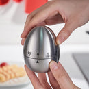 Luxe Roestvrijstalen Kookwekker - Eivormig Design, 60 Min