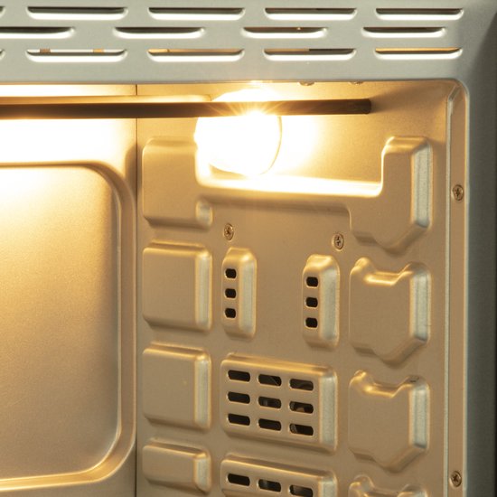 Inventum OV207B Vrijstaande mini oven - 20L - Hetelucht - 100-230°C - 6 ovenstanden - Zwart