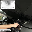 EXTRA GROOT Zonnescherm / autoparaplu - Binnenkant Voorruit Auto - Opvouwbaar - Hitte en UV bescherming 148X86cm