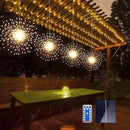 Solar Vuurwerk Lichtsnoer – 4 Stuks – 360 LED – Waterdicht – Warm Wit – Afstandsbediening – Binnen & Buiten