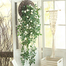 TDR-Luxe Bloemen Slinger witte roze-decoratieve slinger-Klimroos witte roze - Bruiloft Decoratie