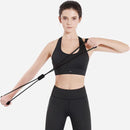 Trekkoord Yoga -ElastiekFiguur 8 Rally -Zwart