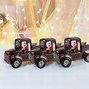 Betoverende Retro Auto LED Kerst Verlichting - Sfeervolle Verlichting voor de Feestdagen16*7.2*11cm-donkerbruin