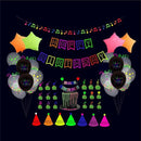 56delige-Fluorescerende  Letters  Verjaardagsballon Set