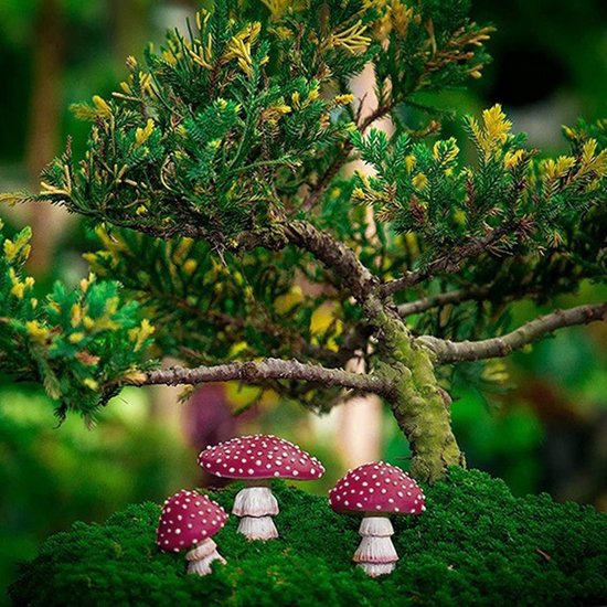 3-delige Glow in the Dark Tuin Paddenstoel Decoratie Set