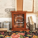 Massief Houten Sleutelkastje - 21 x 25,5 x 6 cm – Wandmontage – Vintage Bistro Design