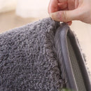 Pluche Antislip Vloermat 60x90cm Donkergrijs