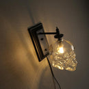 Wandlamp schedel in retro stijl-helder glazen wandlamp