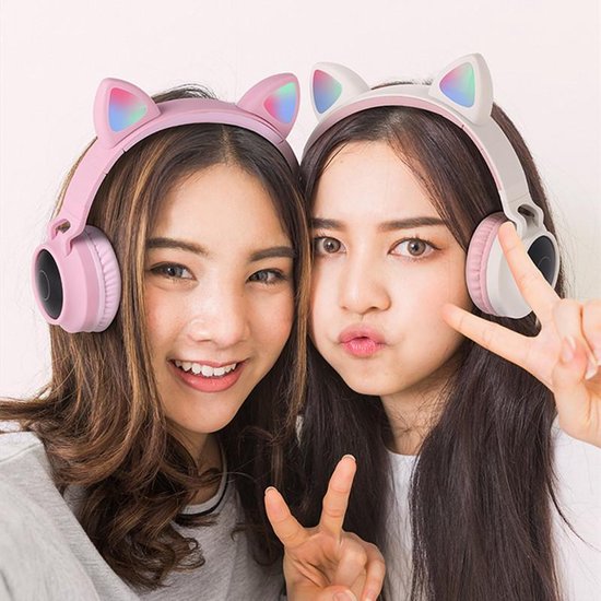 Draadloze Bluetooth Over-Ear Koptelefoon voor Kinderen - Roz