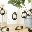 Verlicht uw Avonturen-Kampeer-LED-sfeerverlichting in Olielampvorm - 3 Meter 20 Lampjes-Batterij + USB-model voor Dubbel Gebruik-zwart