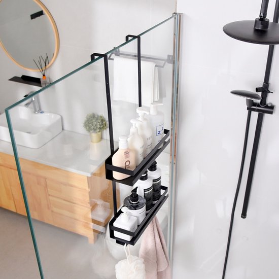 Handdoek badkamer hangmand deurrek dubbele doucheruimte hang