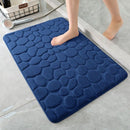 hoogwaardige badkamermat - Luxe Comfort en Veiligheid in één-Uitzonderlijke Waterabsorptie- 50*80cm- donkerblauw