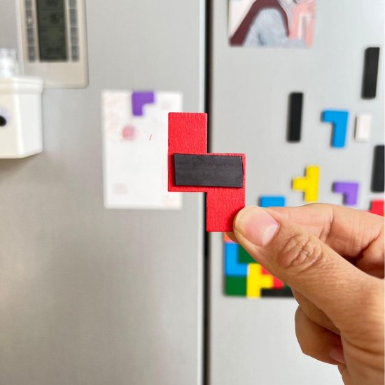 Tetris Koelkastmagneten – 40-delig Kleurrijke Puzzel