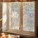 Milieuvriendelijke PVC Glasfolie - Kleurrijk vogel patroon - Zelfklevend - Privacy en UV Bescherming - 40x100 cm