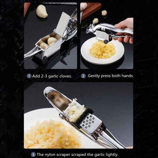 Jumada Eekhoorn Knoflookpers - Zilver RVS