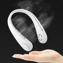 Draagbare nek ventilator - USB - Werkt tot wel 6 uur met volle batterij lading - Wit