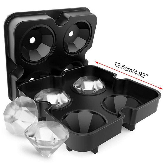 Diamant ijsblokjes maker - Siliconen mal voor diamanten ijsklontjes