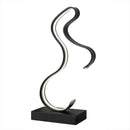 Bureaulamp - LED - Abstract Paard decoratief - heeft 3 verschillende wit licht standen - Zwart