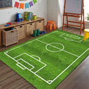 Tapijt Laagpolig Speelkleed voetbalveld-vloerkleed voor kinderen- kindertapijt 163*80cm