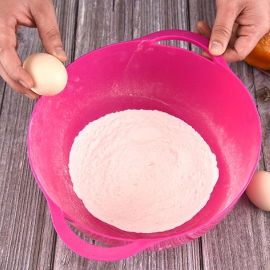 8-delige-Multifunctionele groentewasmand poederzeef -Afdruipmand-Meng en Maatkommen-stapelbaar-Beslagkommen