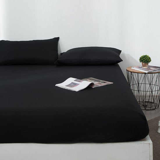 TDR-Tweepersoons Matrashoes - Ademend & Antibacterieel - Waterdicht - Bescherm uw matras tegen vloeistoffen & allergieën180x 200x30CM -zwart
