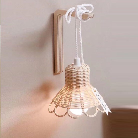 Hanglamp rotan naturel - Babykamer/Slaapkamer - 1W LED