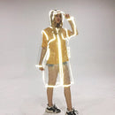 Transparante Regenjas met Capuchon - Reflecterende Rand - Waterafstotend - EVA - One Size